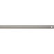 Universal Brushed Steel Fan Downrod in 24